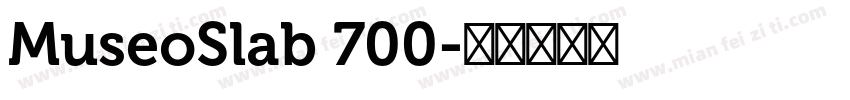 MuseoSlab 700字体转换
